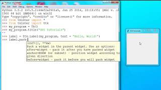 Python 3 and Tkinter GUIs part 2