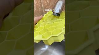 Ice Tray Easy Push Pop Out Square Silicon Ice Cubes Tray Honeycomb Shape 🐝 Link in bio 🔗👆