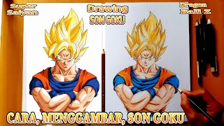 Download Lagu Cara Menggambar Son Goku Super Saiyan Anime Dragon... MP3 Gratis