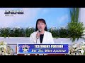 JMCIM | Testimony Portion | Bel. Sis. Miles Apolinar | February 27, 2022