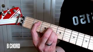 B Chord for left handed players