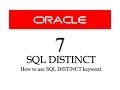 Oracle Database11g tutorials 7 | |SQL DISTINCT keyword || SQL tutorials