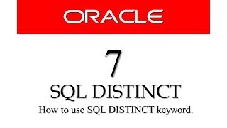 Oracle Database11g tutorials 7 | |SQL DISTINCT keyword || SQL tutorials