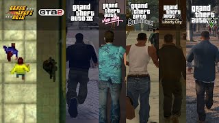 run in Grand Theft Auto game | GTA 1 - 5 | #gamehistory