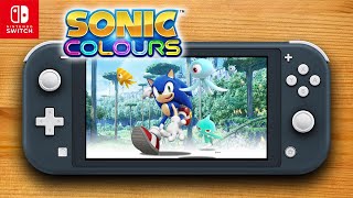 Sonic Colours Ultimate on Nintendo Switch Lite Gameplay