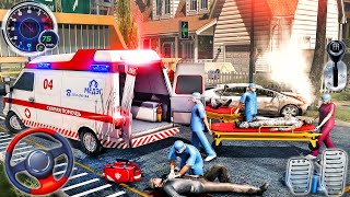 911 Emergency Rescue Service - Ambulance and Fire Truck Driving Simulator - Android GamePlay