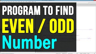 C Programming Exercise - Program to Check Even / ODD number