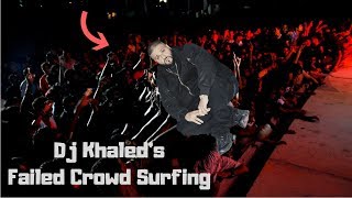 DJ Khaled Tried To Crowd Surf And Failed Miserably