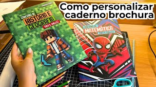 Como personalizar um caderno brochura