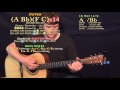 Go Flex (Post Malone) Guitar Lesson Chord Chart - Bb F C Dm - (A Bb)(F C)