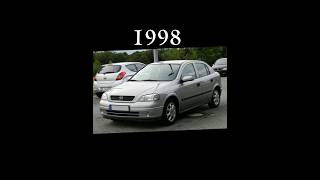 Evolution Of Opel Astra (1992-2023) #evolution #opel #astra #cars #shorts