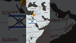 israel vs jordan map#shorts #map #worldmaps #country #history #geography #mymap