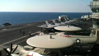 HSC-9 Helo taking off from Carrier