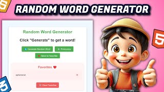 Create a Random Word Generator Using JAVASCRIPT | Beginner Friendly Project Tutorial in Tamil
