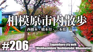 No.206 【4K】相模原市内散歩（西橋本、橋本台、二本松）前編