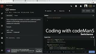 Codewars 7 kyu Switcheroo JavaScript