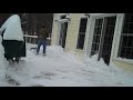 high speed snow shoveling