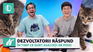 Dezvoltatorii răspund la întrebări în timp ce sunt asaltați de pisoi | League of Legends