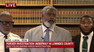 Sheriff discusses deadly Lowndes County arson investigation