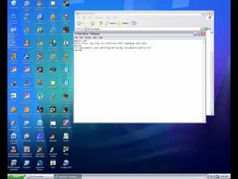 How to create a Batch file that runs Programs