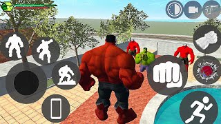 Red Hulk New Update In Indian Bikes Driving 3D | Franklin Became Red Hulk To Fight Green Hulk ||