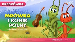 Mrówka i Konik Polny | Bajki po Polsku | Bajka i opowiadania na Dobranoc | Kreskówka