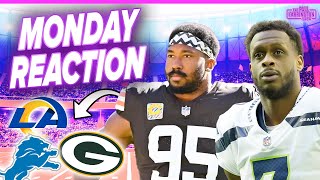 NFL Reaction: Myles Garrett TRADE REQUEST, Packers \u0026 Rams top spots? Seahawks \u0026 Geno should MOVE ON