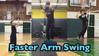 Develop a FASTER ARM SWING - How to SPIKE a Volleyball Tutorial