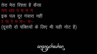 kynki tum hi ho (Ashiqui 2) Hindi (Indian) Notation