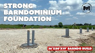 Strong BARNDOMINIUM FOUNDATION Bracket | 36'x80'x19 Barndo Build | Ep2