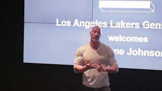 Dwayne "The Rock" Johnson - motivational speech with LA lakers|||Motivational Legends