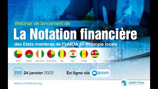 Webinar de lancement de la notation financière régionale (UMOA-Titres)