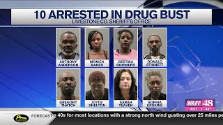 10 people arrested after drug bust in Athens