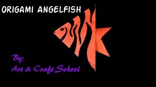 How To Make An Origami Angelfish, Easy Tutorial, Origami Angelfish