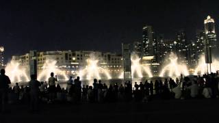 迪拜音乐喷泉，超级壮观了，绝对值得一看 Dubai Music Fountain，Extremely beautiful