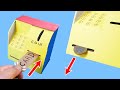 Cardboard ATM Machine  - DIY. How to make Paper Coin Bank Toy