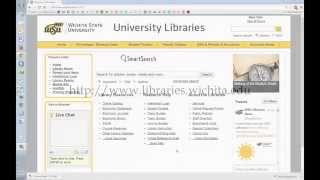 WSU Libraries Tutorial - Academic Search Complete