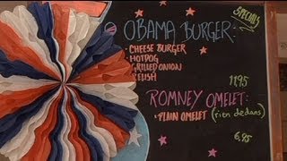 La "Obamaburger" contra la "Tortilla Romney"