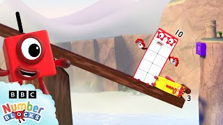 Master Balancing Numbers: Higher or Lower | Learn to count | Maths game for Kids | @Numberblocks