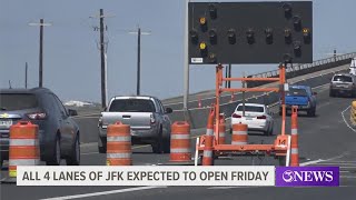 All four lanes of JFK Causeway expected to re-open