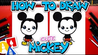 How To Draw Mickey Mouse Cute Cartoon