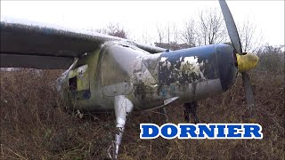 Abandoned Dornier Do 27 on a Field