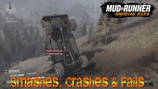 MudRunner - Smashes, Crashes \u0026 Fails! (PS4)