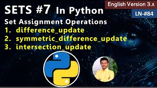Sets In Python | Union Intersection Difference & Symmetric Difference on Sets in Python? #python