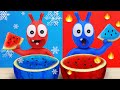 Pea Pea And Watermelon Life Hack In The Ice-Fire Room | Pea Pea Wonderland - Cartoon for kids