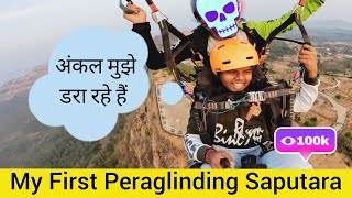 Daksh's First Paragliding Experience at Saputara Hill Station!