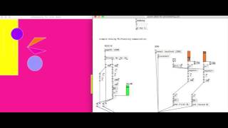 video of processing and pure data