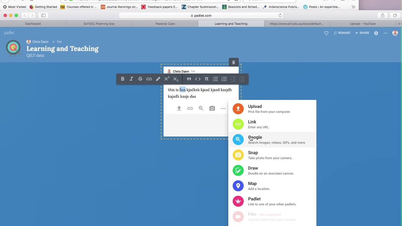 Padlet Intro Youtube