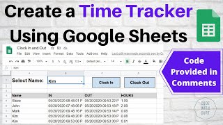 Time Tracker Google Sheets: How to create an app using Google Apps Script