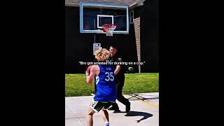 Bro Dunking On a Cop 🤯 #basketball #foryou #usa #edit